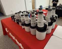 Canon provides free loan of lenses at event